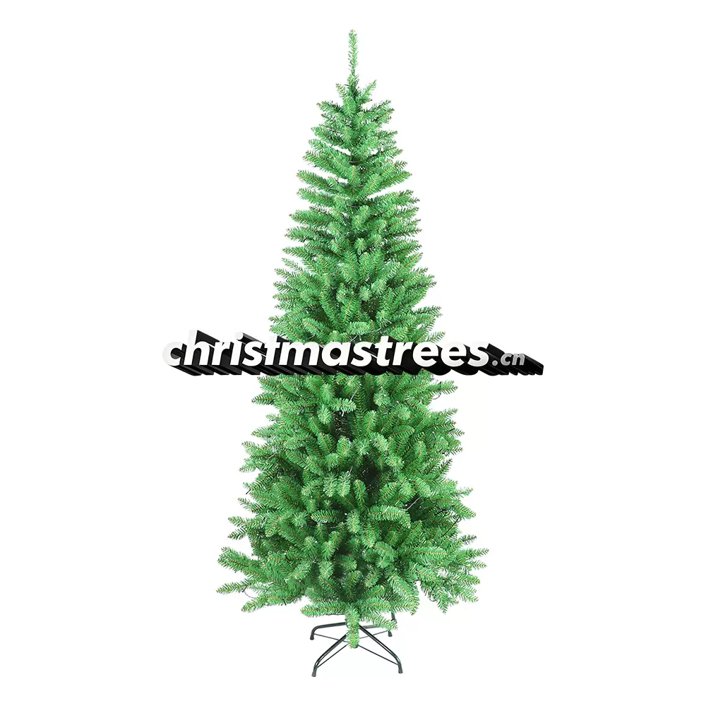 Slim Unlit Artificial Fir Christmas Tree, Pencil Style, Indoor Corner Holiday Decoration C002