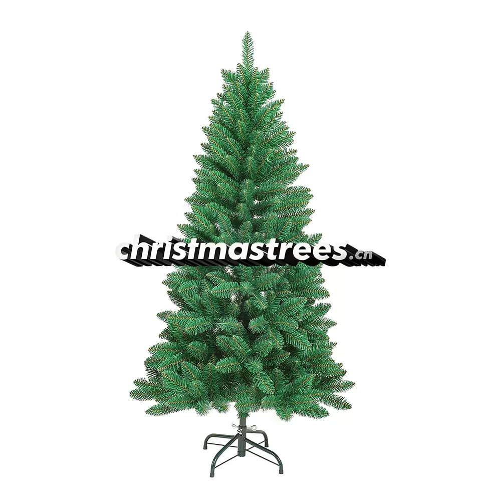 Full Unlit Artificial Spruce Christmas Tree, Lush Green Foliage, Family Holiday Decor C008