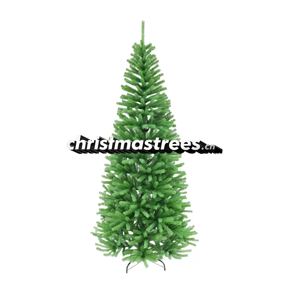 Slim Unlit Artificial Fir Christmas Tree, Pencil Design, Easy Assembly Holiday Decor C014