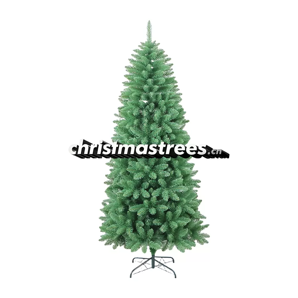Slim Unlit Artificial Fir Christmas Tree, Natural Green, Corner & Apartment Decor C015