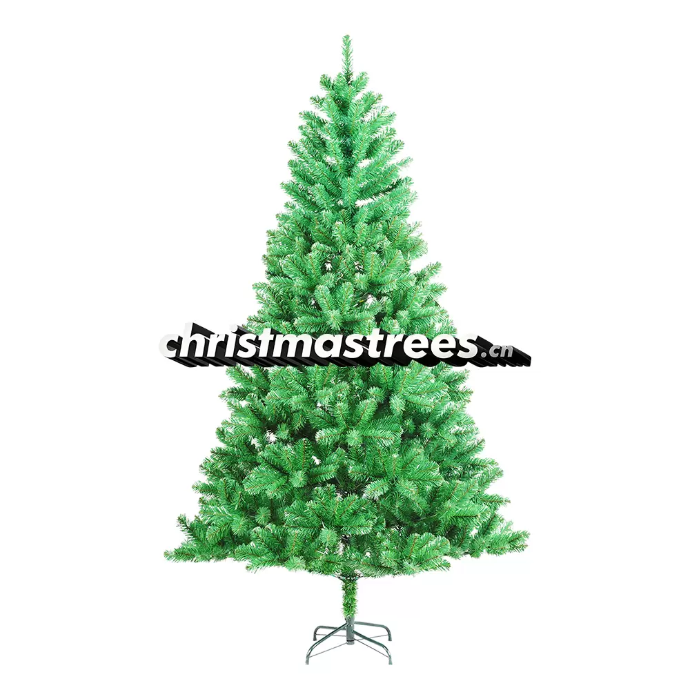 Bright Green Full Artificial Fir Christmas Tree, Unlit, Festive Indoor Home Decoration C021