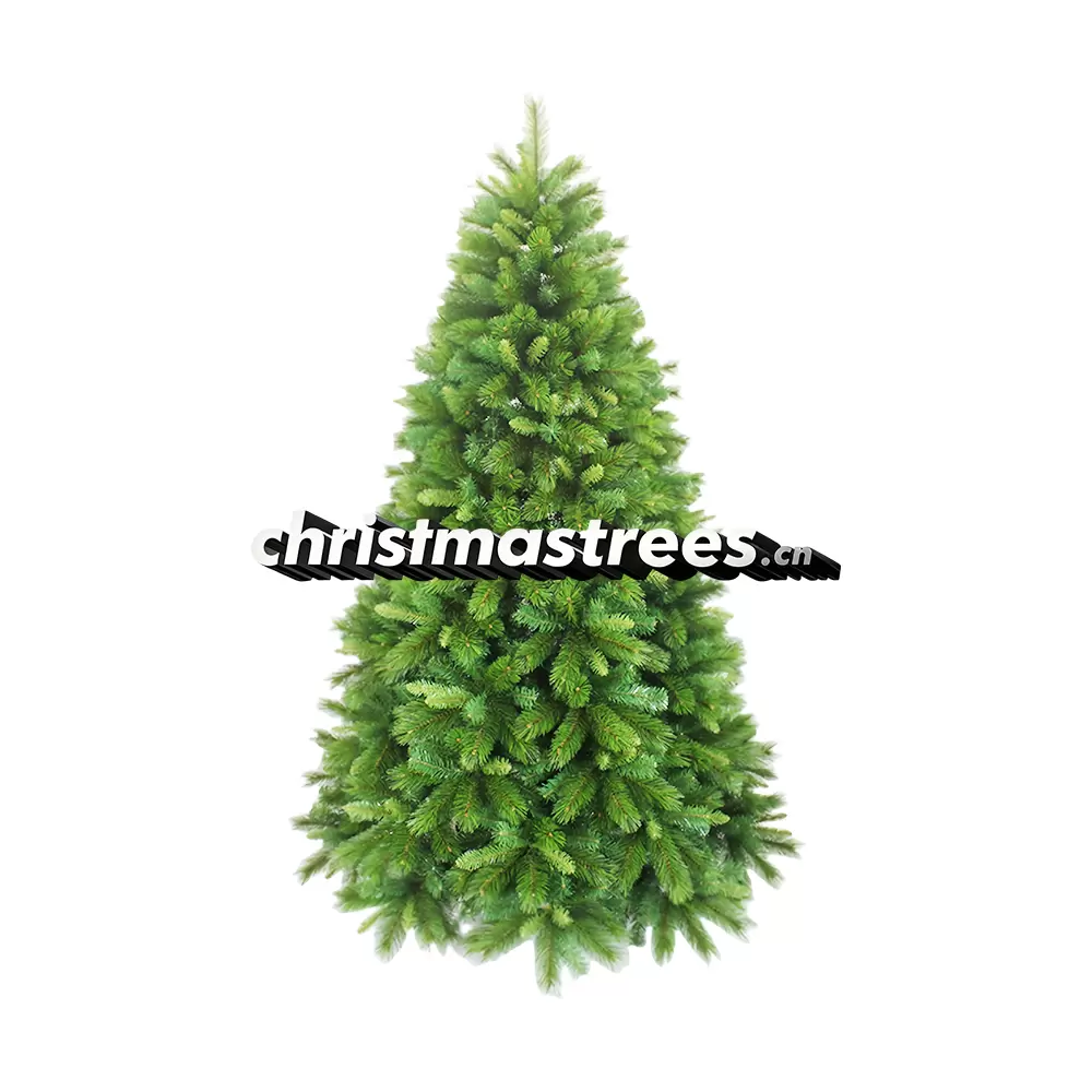 Natural Green Artificial Fir Christmas Tree, Unlit, Realistic Evergreen Indoor Decor C027