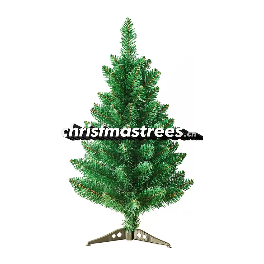 Small Unlit Artificial Fir Christmas Tree, Mini Tabletop Evergreen with Burlap Base, Desk & Home Decor D001