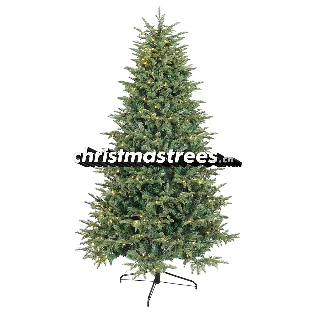 Pre-Lit Slim Green Fir Christmas Tree, Multi-Color LED Lights, Festive Corner & Living Room Decor L030