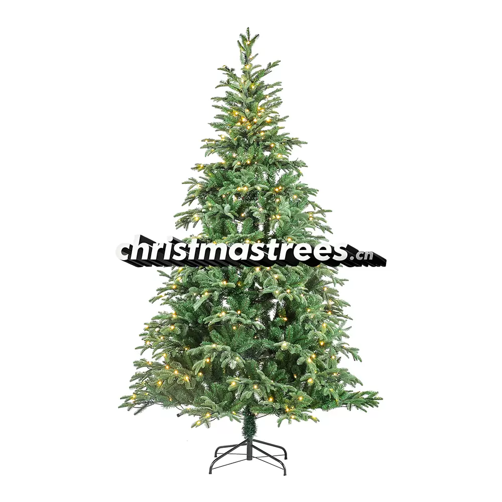 Pre-Lit Slim Green Fir Christmas Tree, Warm Lights, Space-Saving Apartment Corner Decor L035