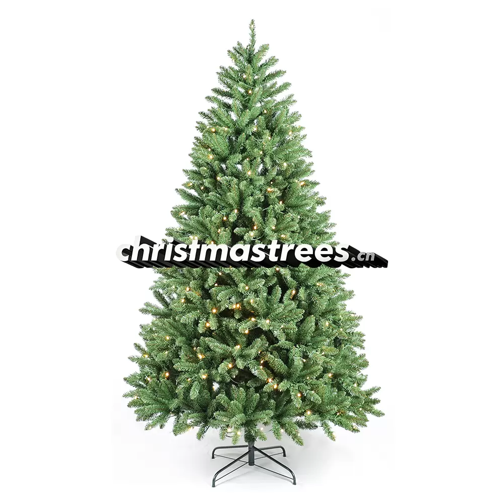 Pre-Lit Artificial Green Spruce Christmas Tree, LED Lights, Classic Indoor Christmas Tree L045