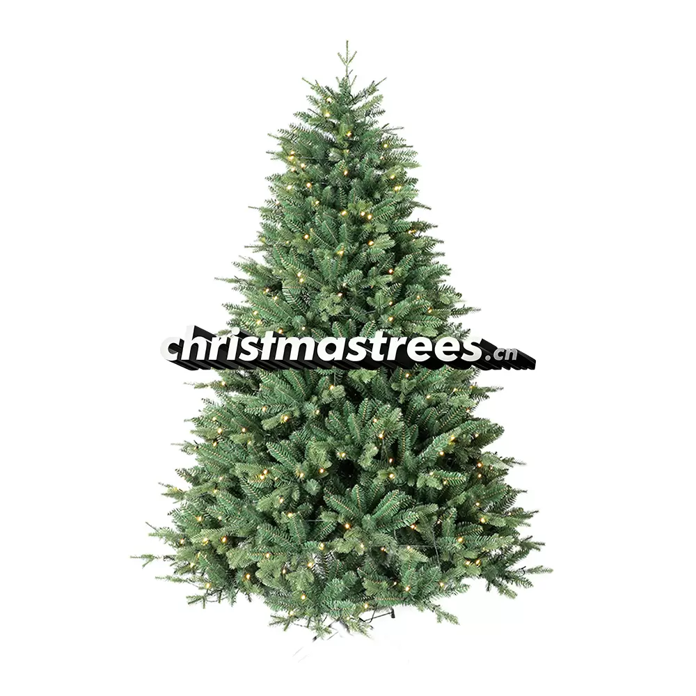 Pre-Lit Dense Green Spruce Christmas Tree, LED Lights, Realistic Indoor Holiday Decor L067