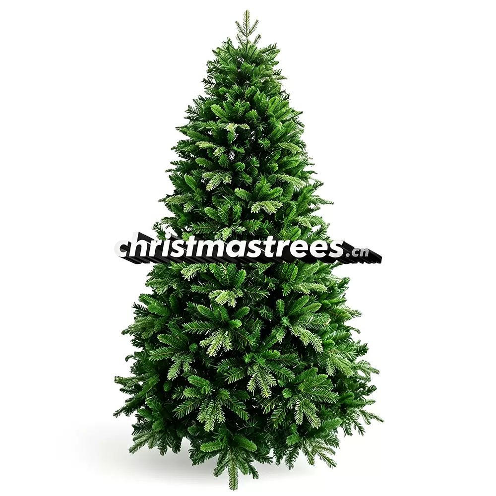 Full Unlit Artificial Spruce Christmas Tree, PE/PET Pine Needle Blend, Realistic Indoor Holiday Decor M002