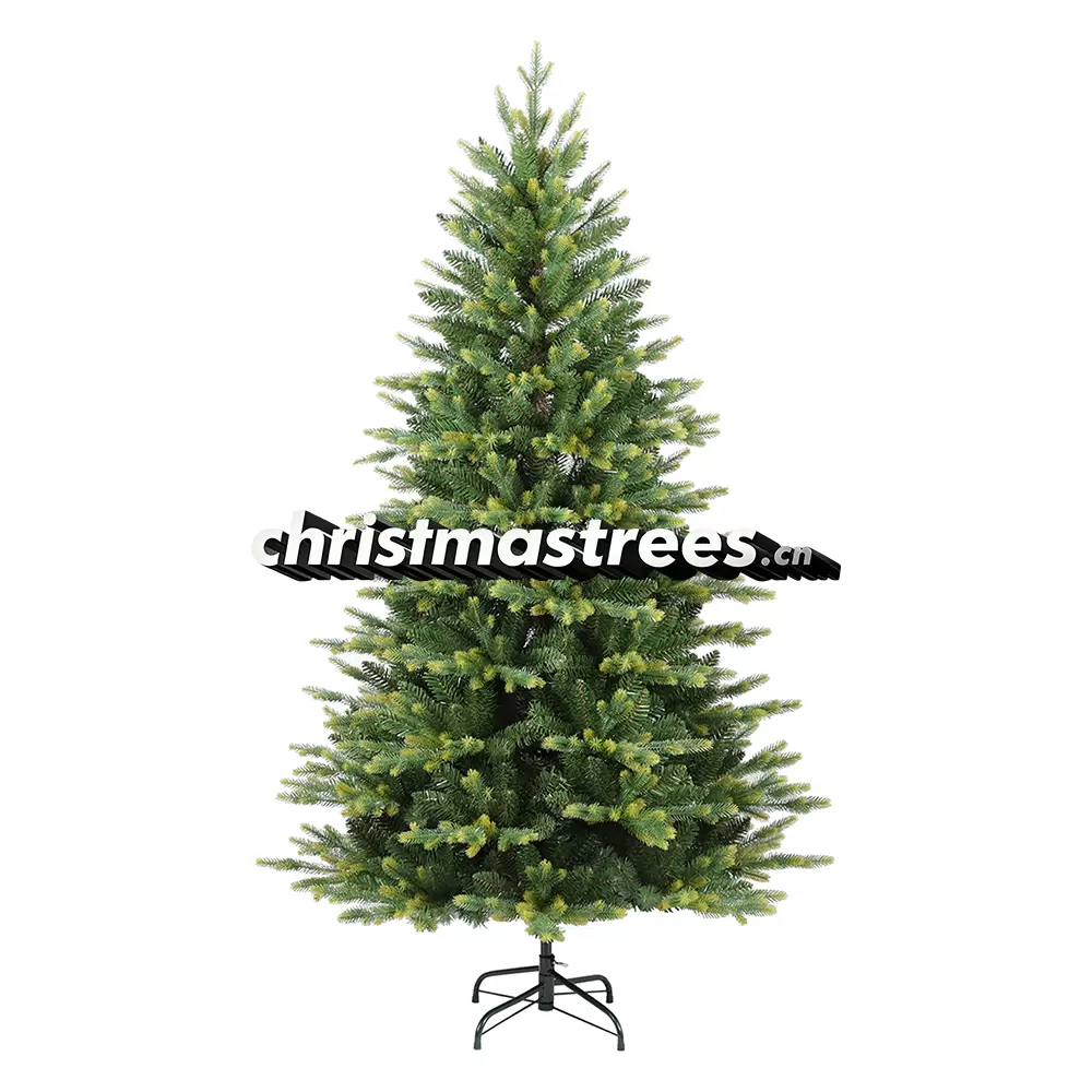 Natural PET Pine Needle Spruce Christmas Tree, Unlit, Realistic Indoor Evergreen Tree M025