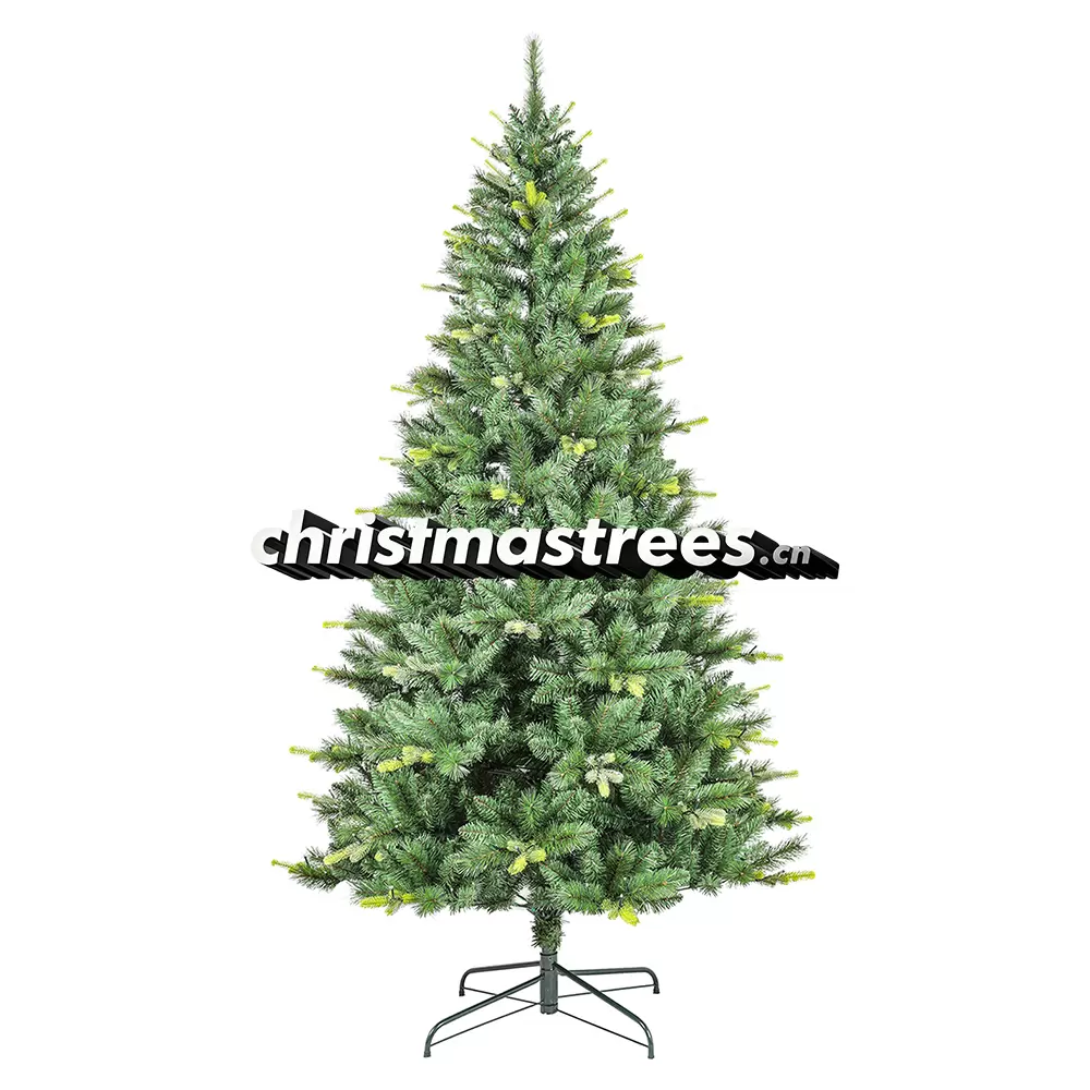 Classic Unlit Artificial Fir Christmas Tree, PVC/PE Blend, Green Evergreen for Family Holiday M029