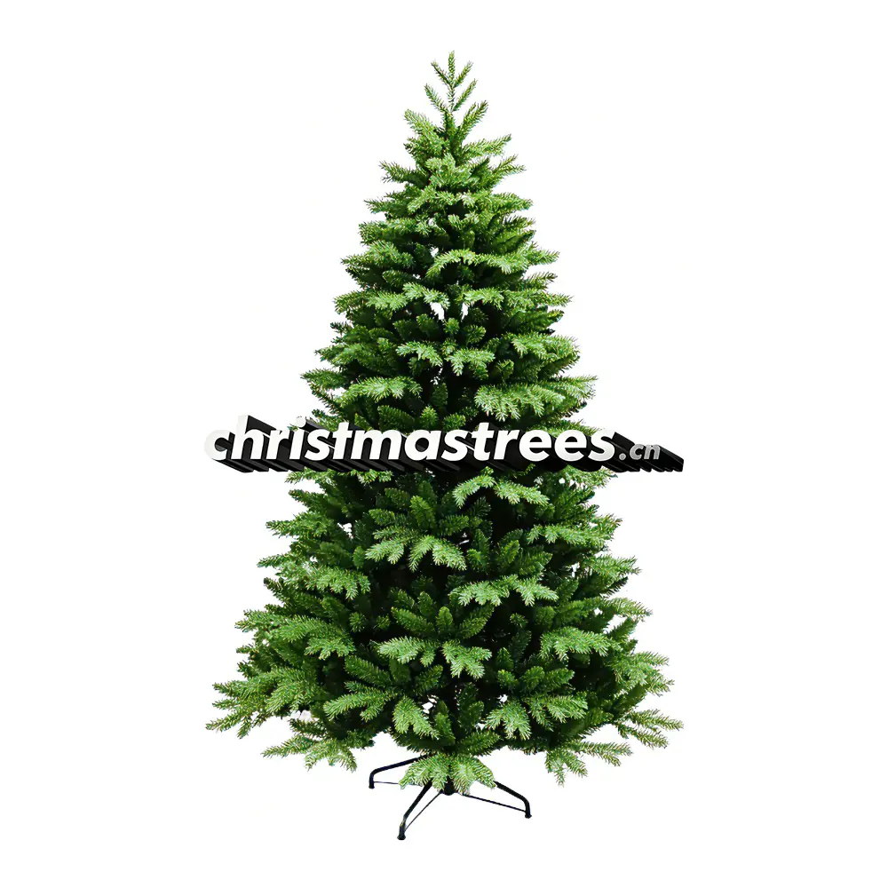 Artificial Fir Christmas Tree with Mixed Materials, Realistic Green Fir Tree, Classic Unlit Christmas Tree, Holiday Home Decoration M035