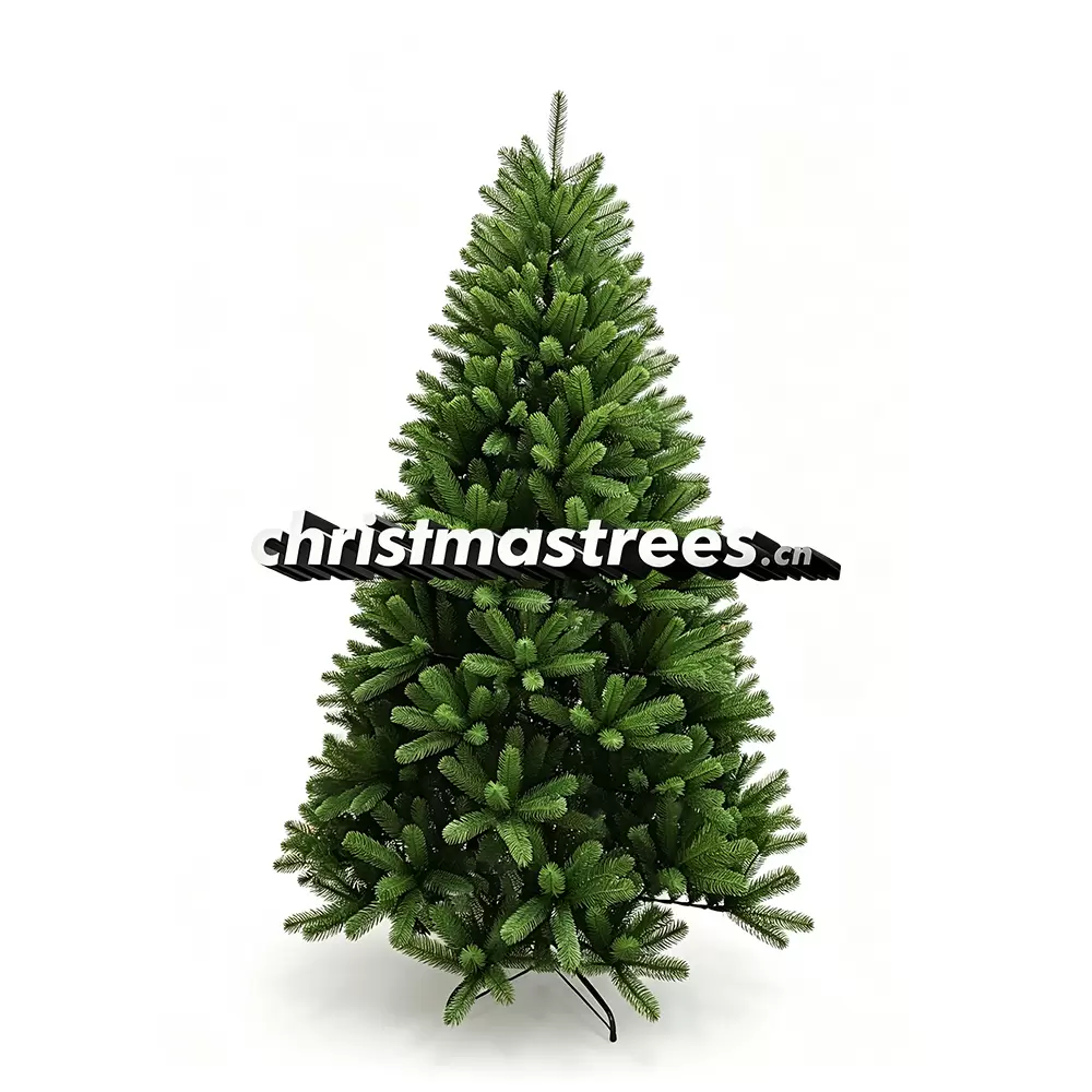Full Unlit Artificial Spruce Christmas Tree, Lush PE Foliage, Classic Green Evergreen for Home P001