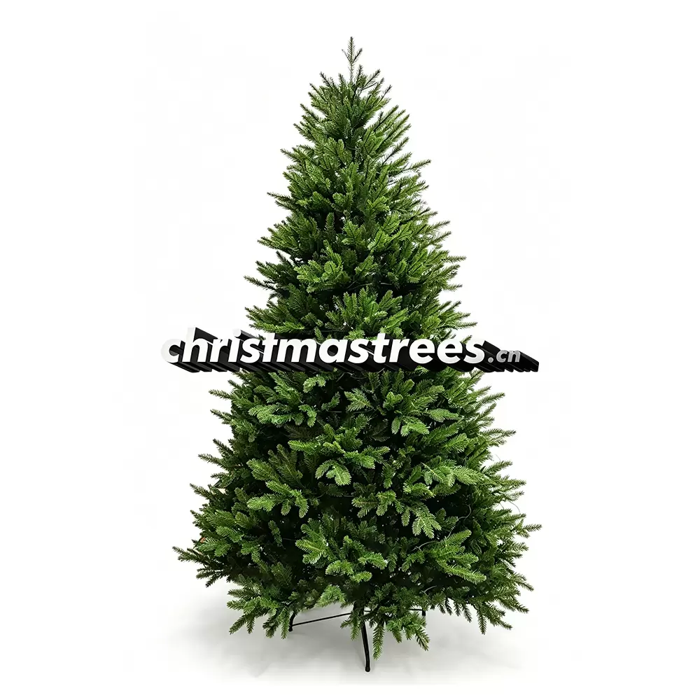 Dense PE Artificial Spruce Christmas Tree, Unlit Full Size, Traditional Indoor Holiday Decor P002