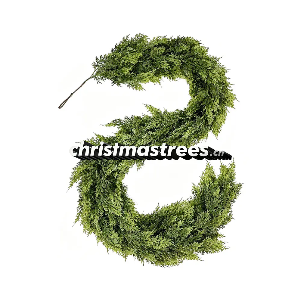 Lush Artificial Pine Christmas Garland, Natural Greenery for Staircase/Mantel G038