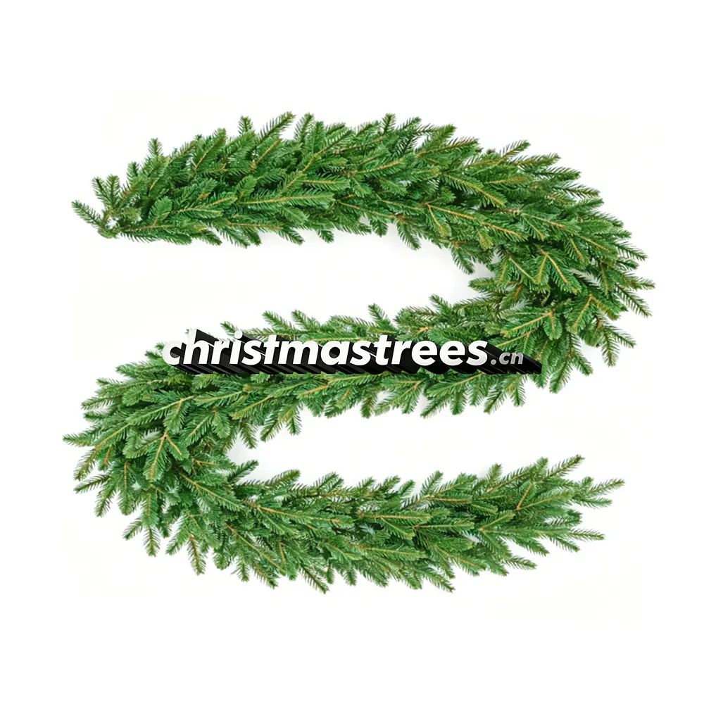 Full Artificial Pine Christmas Garland, Thick Greenery for Holiday Decor G043