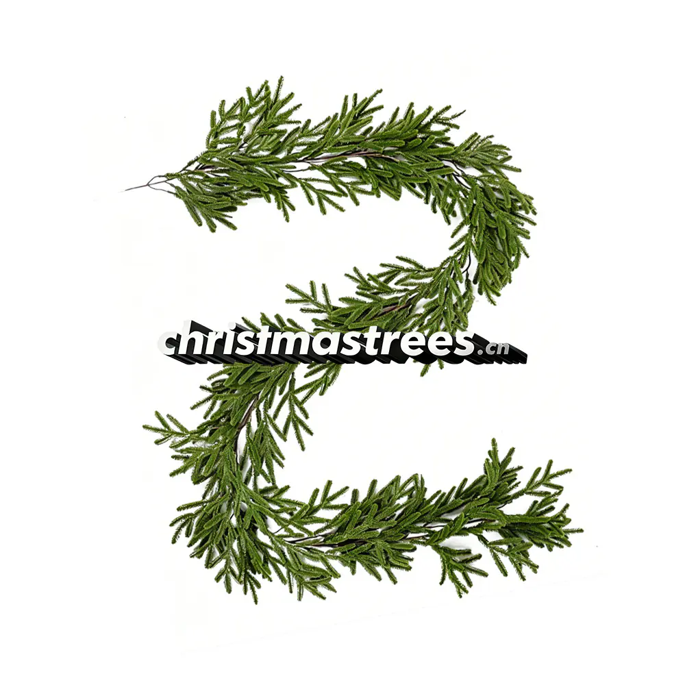 Artificial Cedar Christmas Garland, Lush Greenery for Minimalist Holiday Decor G060